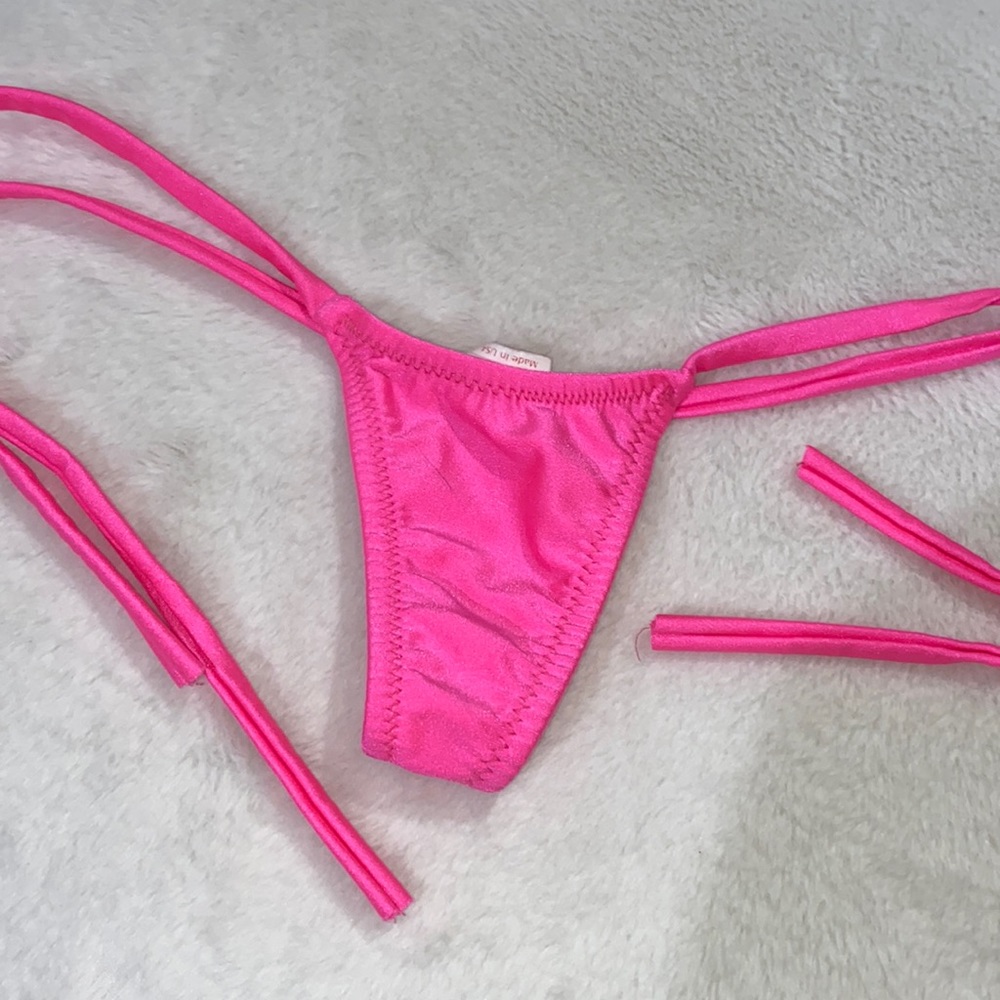 Body language thong neon pink panties !